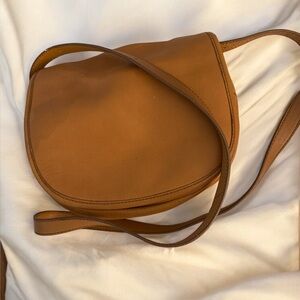 J. Crew Tan Leather Crossbody Bag